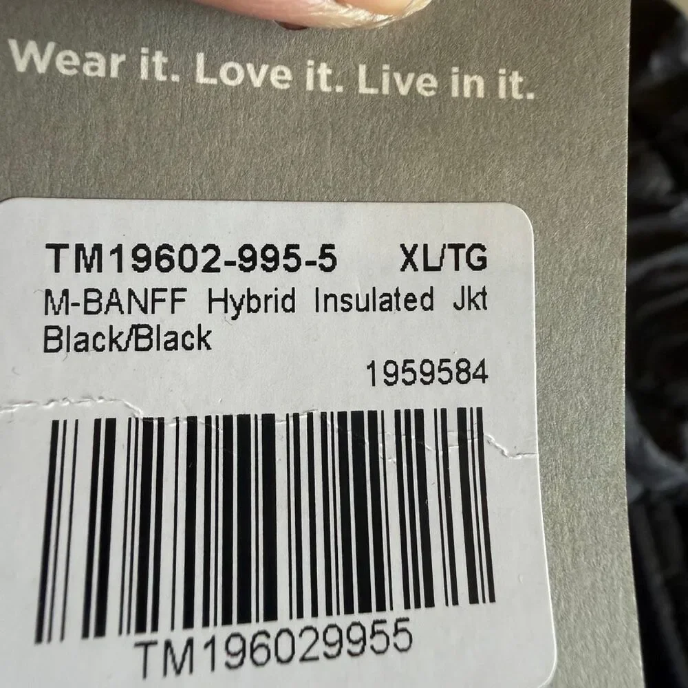 Trimark Hybrid Insulated men’s black jacket size XL